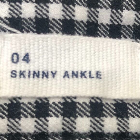 Gap Checkered Capri Pants Size 4 Skinny Ankle - Picture 4 of 4